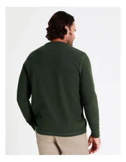 Reserve Taren Long Sleeve Waffle T-Shirt In Green 12 Reserve Taren Long Sleeve Waffle T-Shirt In Green -Nena & Pasadena Sales 956983690 6 720x928