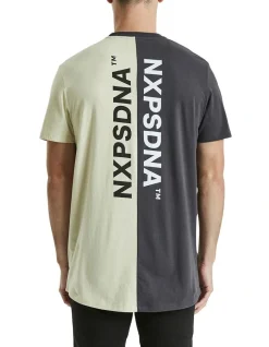 Nena & Pasadena Joker Scoop Back Tee In Charcoal