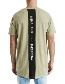 Nena & Pasadena Doin' Fine Cape Back Tee In Sand