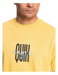 Quiksilver Stretch Out Short Sleeve Tee T-Shirt In Golden Rod -Nena & Pasadena Sales 959059540 4 720x928