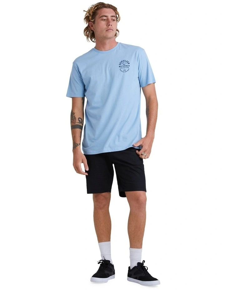 Quiksilver Line Dropper Short Sleeve T-Shirt In Dusk Blue - Image 5