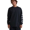 Stab X Quiksilver Long Sleeve Shirt In Black