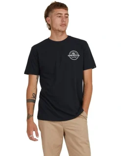 Quiksilver Circled Short Sleeve T-Shirt In Black