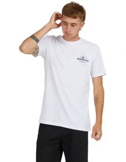 Quiksilver Circled Short Sleeve T-Shirt In White