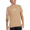 Quiksilver Omni Check Short Sleeve T-Shirt In Tannin