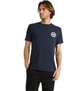 Quiksilver Global Beats Short Sleeve T-Shirt In Navy