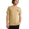 Quiksilver Mellow Out Short Sleeve T-Shirt In Sand