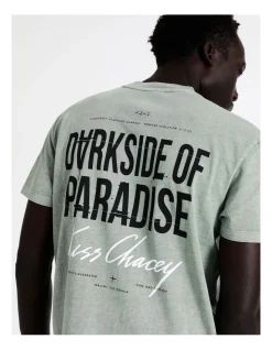 KSCY Listen Relaxed Tee In Pigment Slate Grey