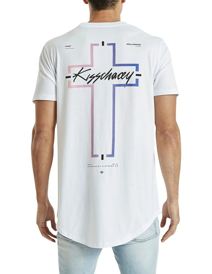 KSCY Sensation Dual Curved Tee In White