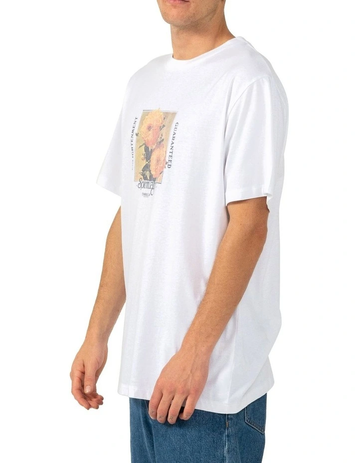 Thrills Spirituality Enlightenment Guaranteed Fit Tee In White - Image 3