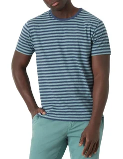 MJ Bale Hymas Stripe T-Shirt In Blue