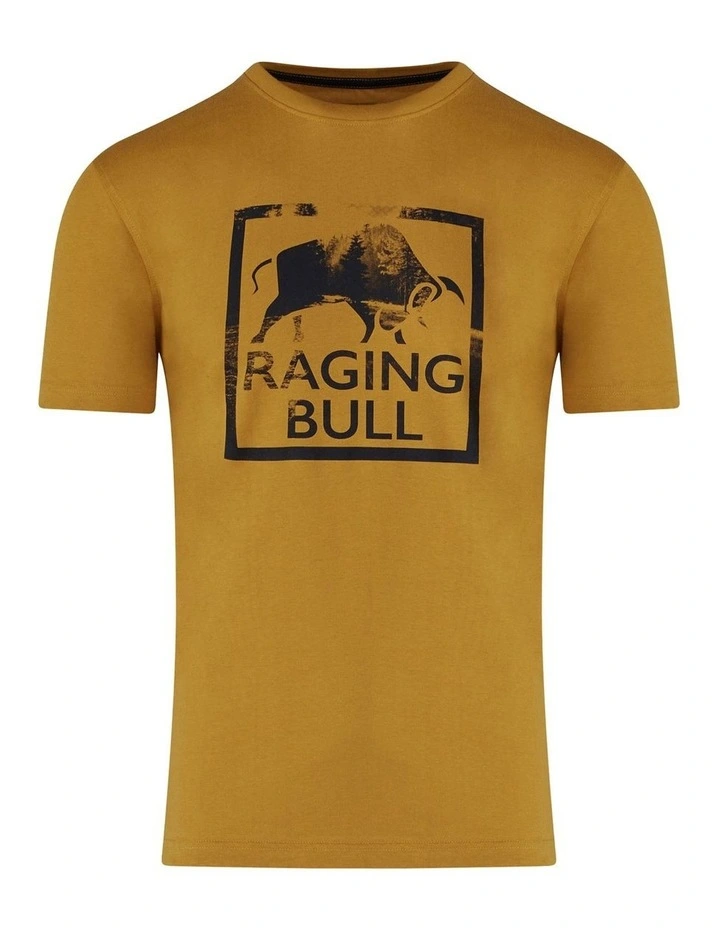 Raging Bull Wilderness Bull T-Shirt In Yellow - Image 5