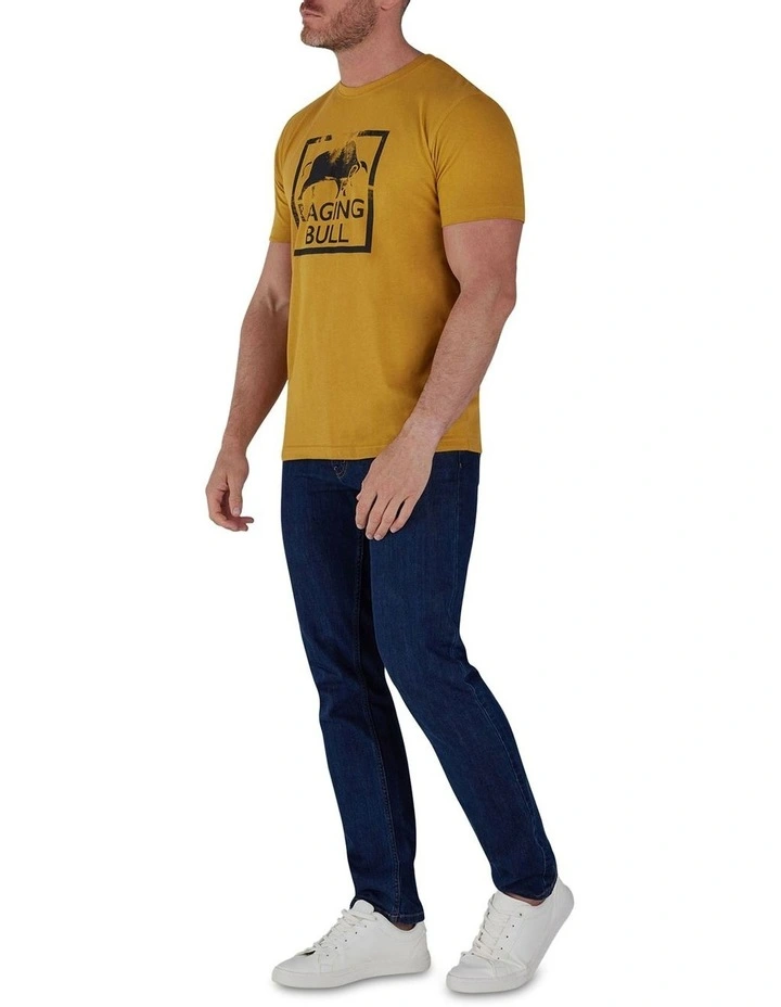 Raging Bull Wilderness Bull T-Shirt In Yellow - Image 7