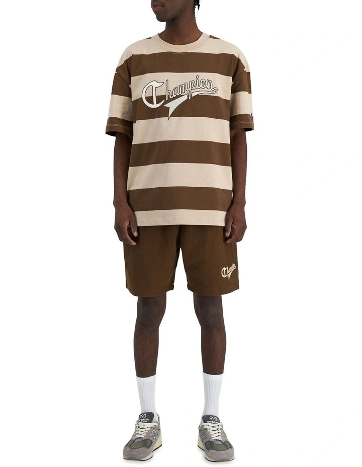 Champion Heritage Collegiate Stripe Tee Cursive Script Stripe 7V1 4 Champion Heritage Collegiate Stripe Tee Cursive Script Stripe 7V1 - Image 4
