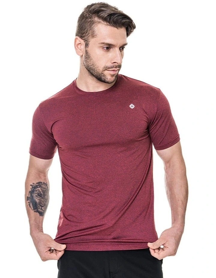 Thousand Miles Aero T-Shirt In Maroon 1 Thousand Miles Aero T-Shirt In Maroon