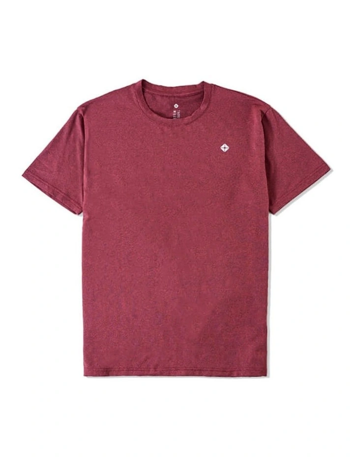 Thousand Miles Aero T-Shirt In Maroon 6 Thousand Miles Aero T-Shirt In Maroon - Image 6