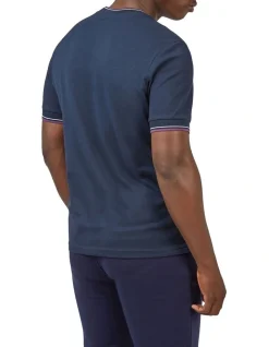 Ben Sherman Pique T-Shirt In Navy -Nena & Pasadena Sales 974341360 3 720x928
