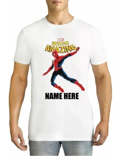 TWIDLA Personalised T-Shirts Marvel Beyond Amazing T-shirt In White