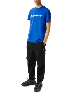 Lacoste Active Pique Tech T-Shirt In Blue