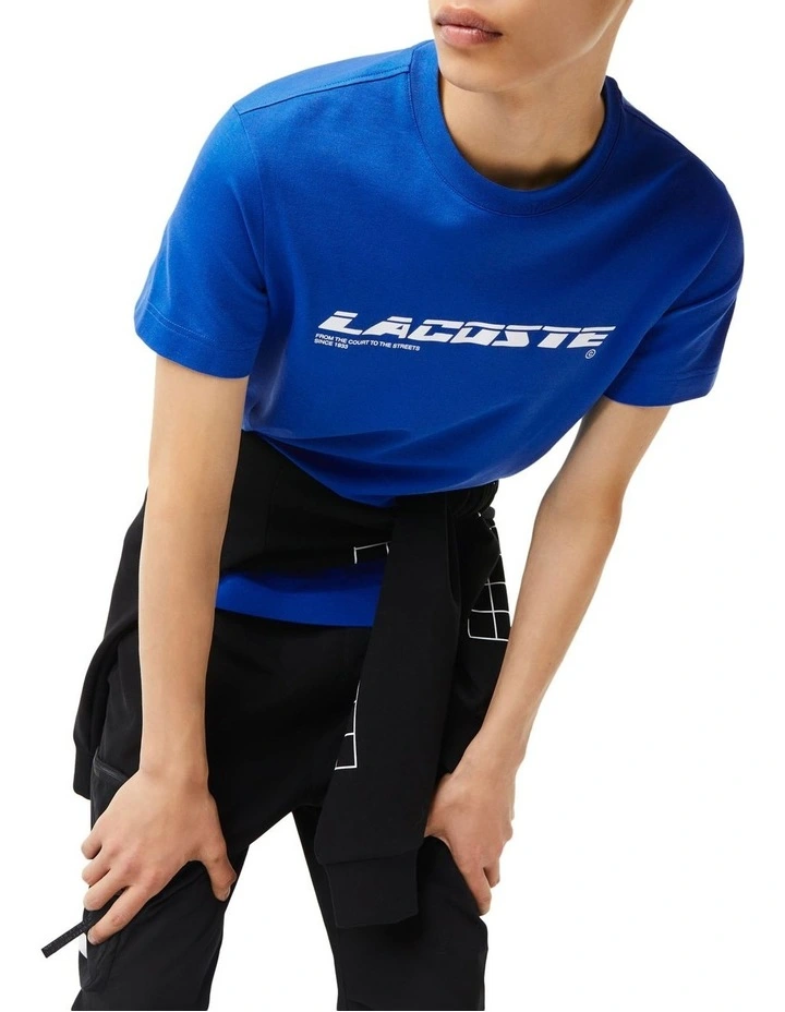 Lacoste Active Pique Tech T-Shirt In Blue - Image 6