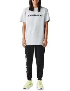 Lacoste Active Pique Tech T-Shirt In Grey