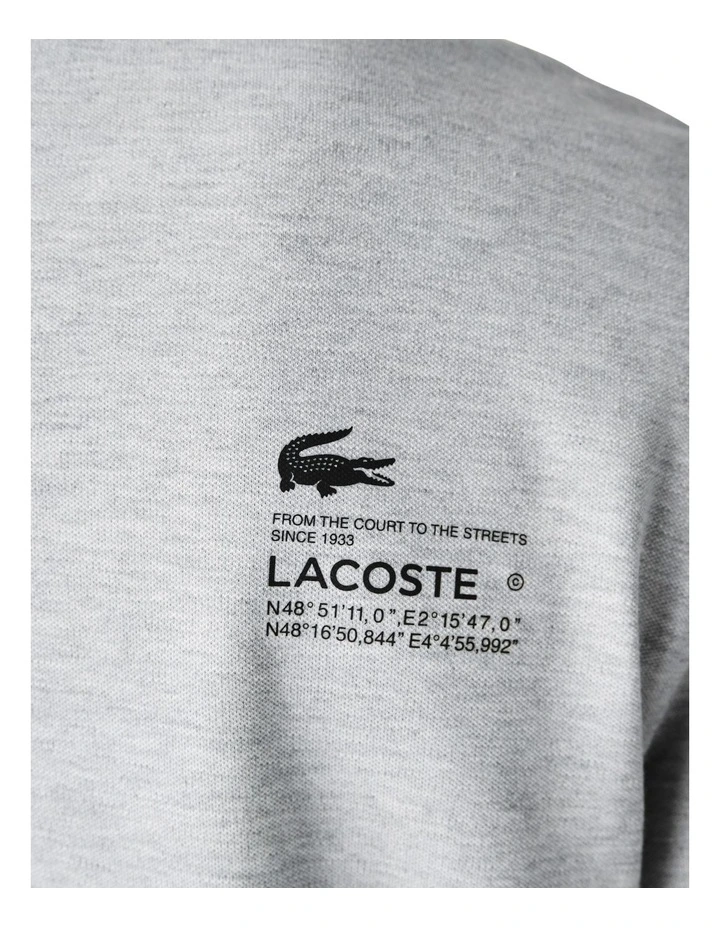 Lacoste Active Pique Tech T-Shirt In Grey - Image 6