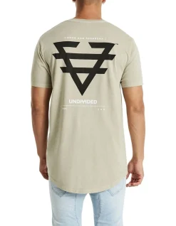 Nena & Pasadena Undivided Cape Back Tee In Beige