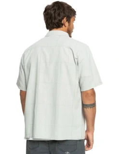Alternative view of Quiksilver Authentic Influenced Short Sleeve Shirt In Grey