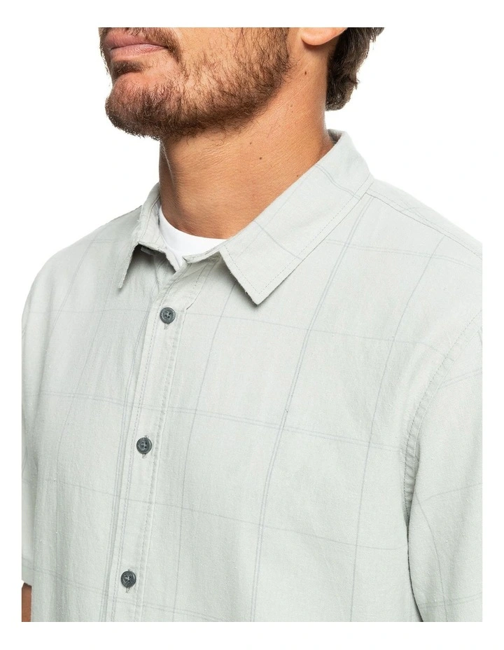 Quiksilver Authentic Influenced Short Sleeve Shirt In Grey 5 Quiksilver Authentic Influenced Short Sleeve Shirt In Grey - Image 5