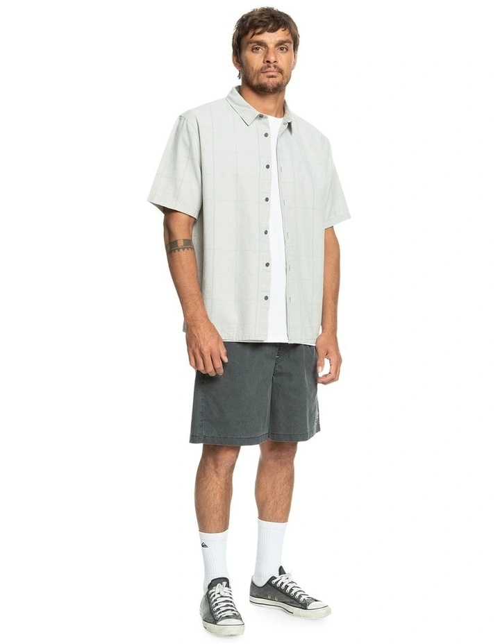 Quiksilver Authentic Influenced Short Sleeve Shirt In Grey 6 Quiksilver Authentic Influenced Short Sleeve Shirt In Grey - Image 6