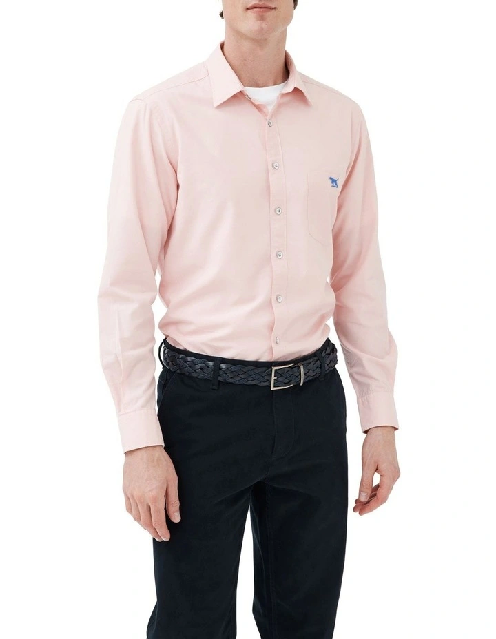 Rodd & Gunn Glenbrook Long Sleeve Sports Fit Shirt In Quartz