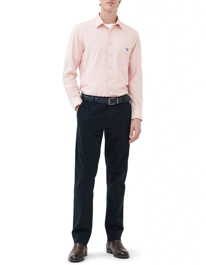 Rodd & Gunn Glenbrook Long Sleeve Sports Fit Shirt In Quartz - Image 2