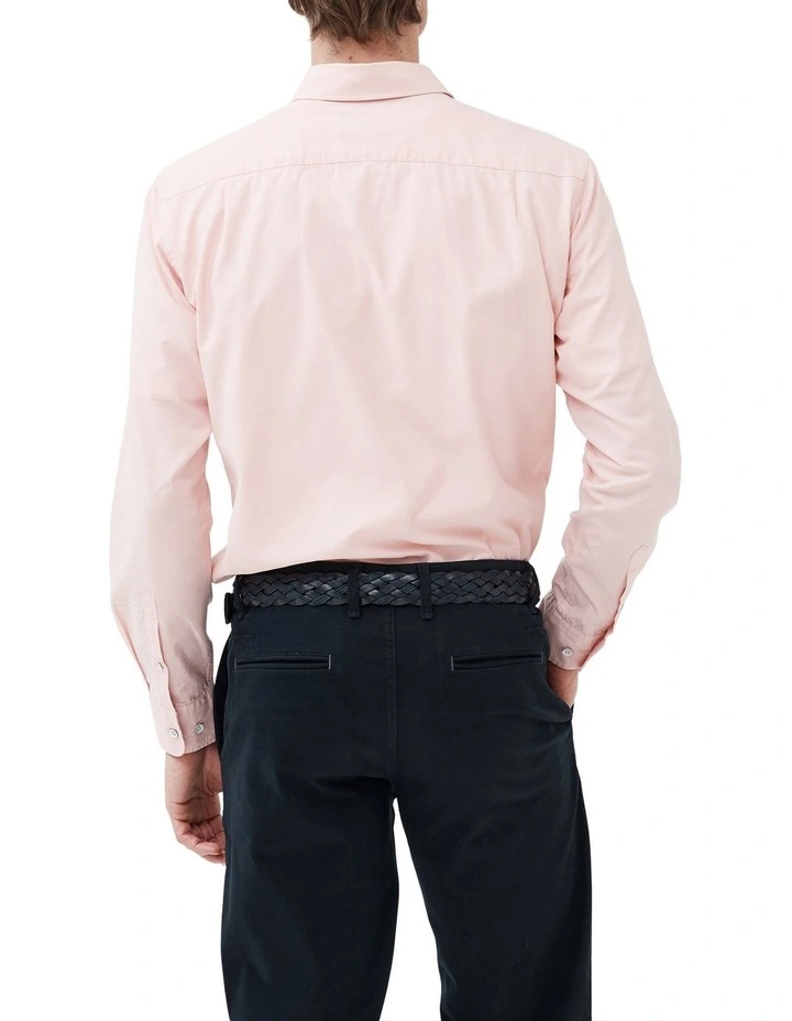 Rodd & Gunn Glenbrook Long Sleeve Sports Fit Shirt In Quartz - Image 3