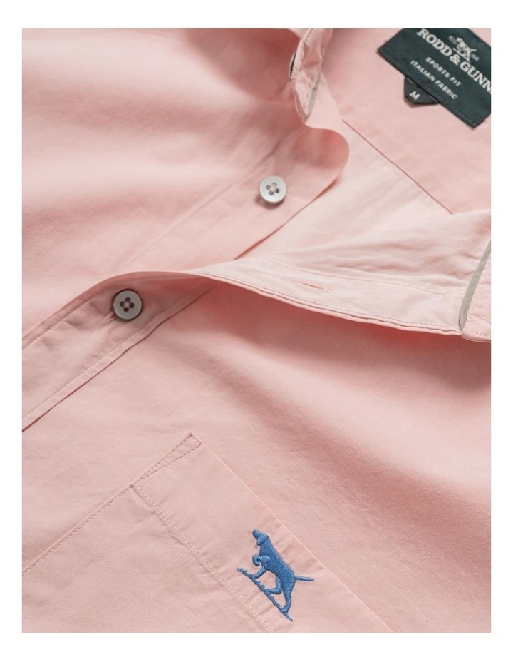 Rodd & Gunn Glenbrook Long Sleeve Sports Fit Shirt In Quartz - Image 5