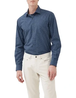 Rodd & Gunn Cove Road Long Sleeve Shirt In Ink