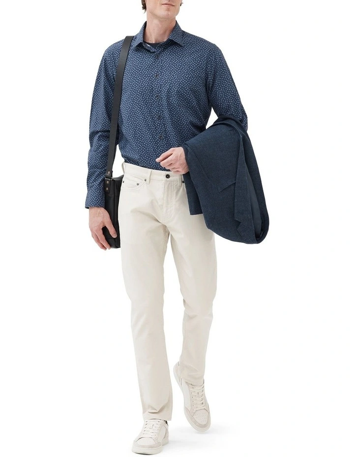 Rodd & Gunn Cove Road Long Sleeve Shirt In Ink - Image 2