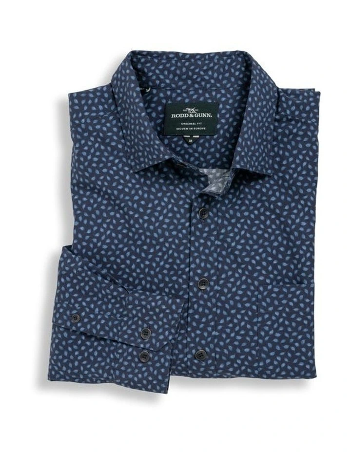 Rodd & Gunn Cove Road Long Sleeve Shirt In Ink - Image 4