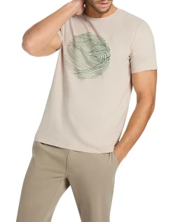 Marcs Wave Hello Tee In Brown