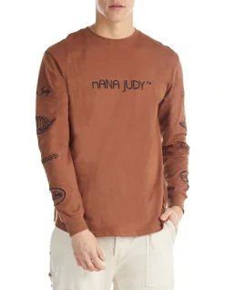 Nana Judy Monte Long Sleeve Tee In Brown
