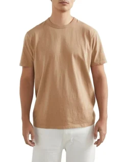 French Connection Rugged Jersey T Shirt In Tan