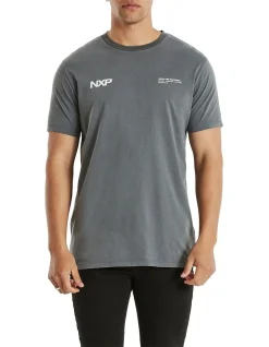 Nena & Pasadena Atari Cape Back Tee In Grey