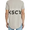 KSCY Cabrillo Dual Curved Tee In Beige