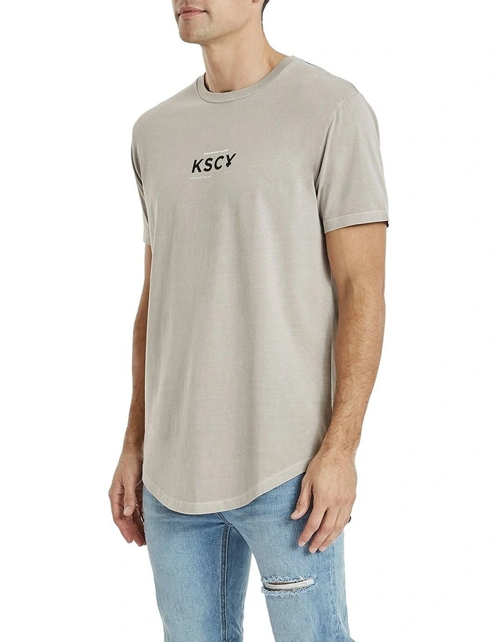 KSCY Cabrillo Dual Curved Tee In Beige - Image 2