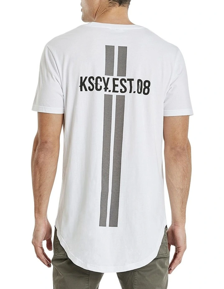 KSCY Vallejo Dual Curved Tee In White