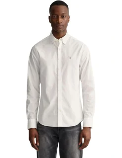 Gant The Broadcloth Slim Button Down In White
