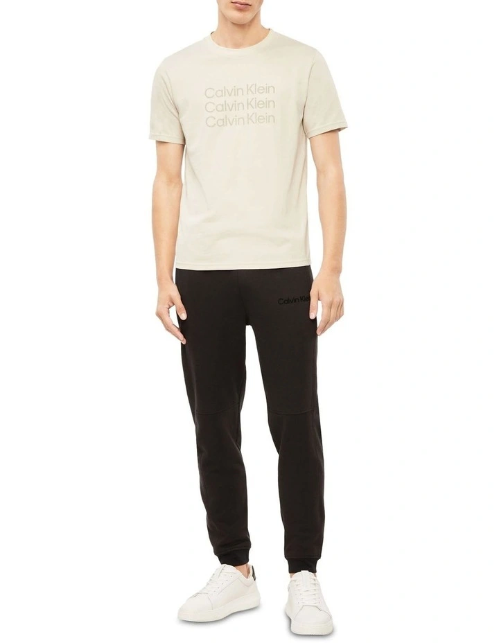 Calvin Klein Graphic Tee In Oatmeal - Image 2