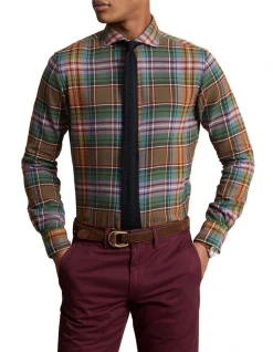 Polo Ralph Lauren Classic Fit Plaid Twill Shirt In Multi