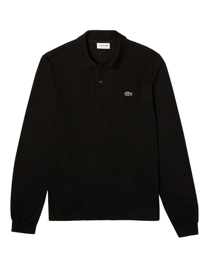 Lacoste Classic Fit Polo Shirt In Black - Image 5