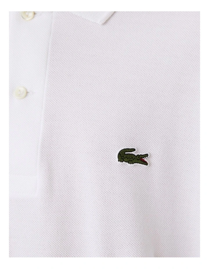 Lacoste Classic Fit Long-sleeve Polo Shirt In White - Image 6