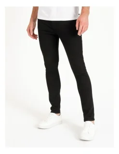 Lee Z-One Tapered Leg Skinny Jeans Black
